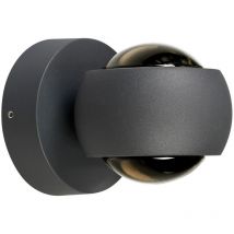 LCD - gebraucht] Led Außenwandlampe Wandlampe Wandleuchte Graphit Up & Down Cct Dimmbar Alu B-Ware