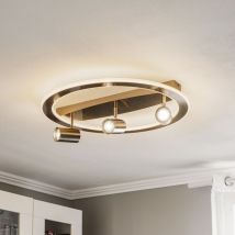 Lindby - gebraucht] Berisha Led Deckenlampe 4 Flammig Nickel Deckenleuchte Warmweiß B-Ware