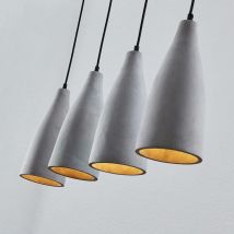 Gebraucht] Lindby Beton Pendellampe Pendelleuchte Leuchte Lampe Zimmer Sanne Vierflammig236 B-Ware