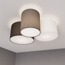 [NEUWERTIG] Lindby Laurenz Deckenlampe Deckenlicht Lampe Leuchte 3 Flammig E27 Grau Braun938 B-Ware