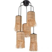 Market Set - gebraucht] Formentera Hängelampe 5 Flammig Rondell Deckenlampe Lampe Leuchte B-Ware