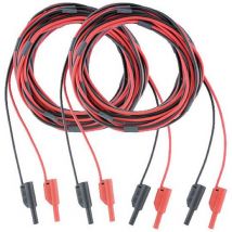 Gebraucht] Metrel Sicherheitsmessleitungsset Kabel Schwarz 10m Bananenstecker Stecker B-Ware