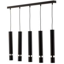 Gebraucht] Milagro Hängeleuchte Joker Pendelleuchte Deckenlampe Schwarz Silber Fünfflam627 B-Ware