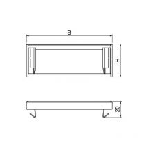Gebraucht] Obo Bettermann 7218086 Endstück Brandschutzgewebe Kanalhöhe 40 Mm Installation B-Ware