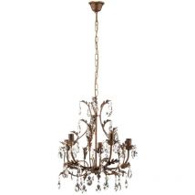 Onli - gebraucht] Kronleuchter Botte Aus Metall Fünfflammig Bronze Deckenlampe Lampe Leuchte B-Ware