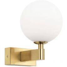 Gebraucht] Orion Wandleuchte Mara Wandlampe Wandlicht Messingfarben Glas 17,5cm Deko Ip44 B-Ware