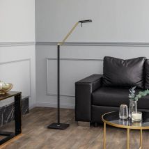 [NEUWERTIG] Rothfels LED-Stehleuchte Stehlampe Leuchte LED Lampe Licht schwarz messing