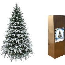Shatchi Artificial Christmas Tree Dekobaum 5 Ft Snow Covered Branches Green B-Ware