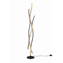 Gebraucht] Trio Lighting LED-Stehleuchte Blaze Stehlampe Standleuchte mit Dimmer messing