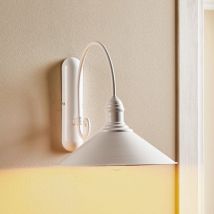 Gebraucht] Wandleuchte Elmo Wandlampe Wandlicht Leuchte Lampe Licht Leselampe Weiß Lackiert B-Ware