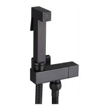 Esip - Bidet Handbrause Schwarz Toilette Bad Bidet Wandhalterung Bidet Sprayer Messing Bidet Armaturen Wc Kaltes Wasser Bidet Toilettensprüher, 