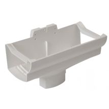 Nicoll - UNAD289B weißer zentraler Dilatations-Einlauf 56x90mm