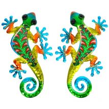 Origen - Signes Grimalt Jardín Adorno Pared Adorno Lagarto 2 Unidades Jardin Verde 12x21x1cm 27174