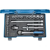 Steckschlüsselsatz 30 Hmu-10 22tlg. 3/8′′ Sw 6-22 Mm Anzahl Zähne 32 6-kant - 6235470 - Gedore