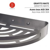 24798100000 nerva Esponjera Gun Metal - ref: 24798100000 - Gedy