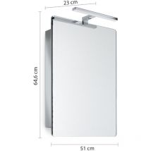 Gedy - 28060113000 banjo Espejos-Armarios Cromo - ref: 28060113000