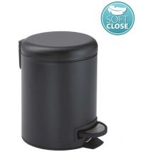 Vasari - gedy 32091400000 potty Papelera Con Tapa 3L Negro Mate - ref: 32091400000