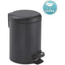 Vasari - gedy 33091400000 potty Papelera Con Tapa 5L Negro Mate - ref: 33091400000