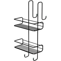 Sapho Accessori Gedy Mensola Per Doccia, Sospesa, Nero Opaco 248514