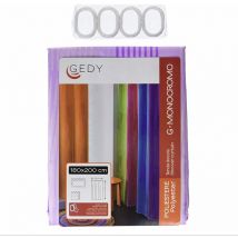 Gedy - CO11811130 monocolor Cortina 180X200 Pes Lila - ref: CO11811130