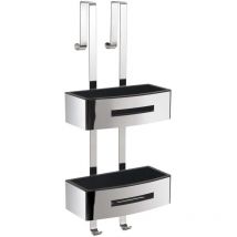 Porte-objets douche rectangulaire, noir, non applicabile sourcing 000077194300000 - Gedy