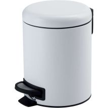 Vasari – Portarifiuti 3 Litri Bianco Matt in Acciaio Inox e Polipropilene – Soft Close, Dimensioni: 25,1x17,4x22,6 cm