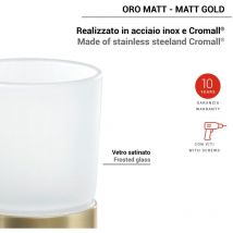 GEDY TN108800000 TONALE Portacepillos Oro Mate - ref: TN108800100