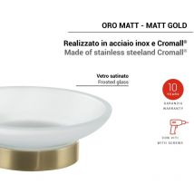 Tacoshop - gedy TN118800000 tonale Jabonera Oro Mate - ref: TN118800100