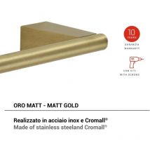 Tacoshop - gedy TN216088000 tonale Toallero Oro Mate - ref: TN216088100