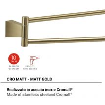 GEDY TN238800000 TONALE Toallero Doble Oro Mate - ref: TN238800100