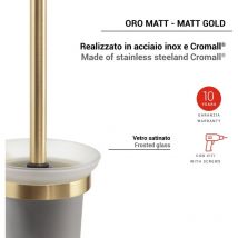 Tacoshop - gedy TN330388000 tonale Escobillero Oro Mate - ref: TN330388100