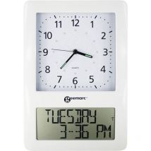 VISO50WHVDE Radiocontrollato Orologio da parete Bianco - Geemarc