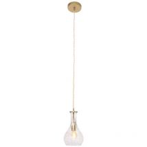 Mexlite - Plafonnier suspension lampe de salon lampe suspendue laiton métal verre h 30cm