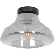 Steinhauer - plafonnier Reflexion - noir - verre - 30 cm - E27 (grande raccord) - 3389ZW - Noir