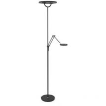 Lampadaire lampe de lecture plafonnier projecteur led variateur tactile noir mobile salon
