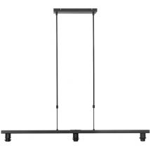 Steinhauer - Lampe suspendue lampe de salle à manger suspension noire à 3 lampes E27 lampe de cuisine bleu