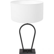 Steinhauer - lampe de table Stang - noir - poussière - 40 cm - E27 (grande raccord) - 3504ZW - Noir