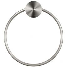 Geesa Handtuchhaken Wand Opal Handtuchring zum Bohren, Edelstahl gebürstet