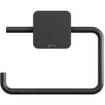 Toilettenpapierhalter ohne Deckel Topaz - Klopapierhalter zum Bohren, schwarz matt - Geesa