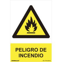 Gefahrenschild 'Feuergefahr' (pvc 0,7mm) 30x40cm