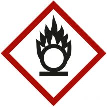 Gefahrstoffsymbol Flammeüber Kreis, Typ: 03026