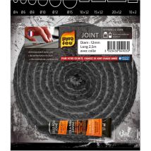 Pyrofeu - Geflochtener Anschluss für Einsätze und Öfen Länge 2,5 m ø 12mm