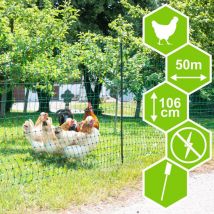Kerbl Geflügelnetz 50 m, Höhe 106 cm, nicht elektrizierbar