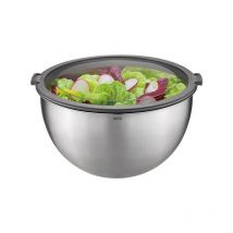 Gefu - Lot de 3 saladiers 1l/2,5l/4,5l avec couvercle hermétique inox 89430