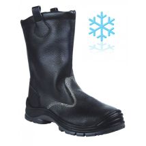 Gefütterter Stiefel Singer Schwarzes Leder S3 Src - Größe 41 - Breme