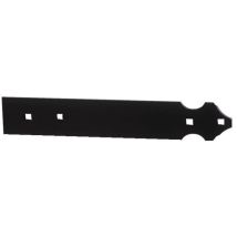Gegenstich Aluminium Feston 39x3 - Länge 500 - Schwarz