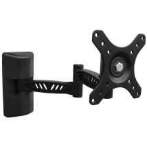 Schwarze, metallisierte TV-Gelenkhalterung 12' bis 30', Höchstgewicht 30 kg.