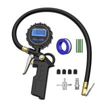 Manomètre Numérique avec Écran lcd Testeur de Pression de Pneus Gonfleur de Pneus Testeur de Pression d'Air Haute Précision 255 psi pour Voiture Moto