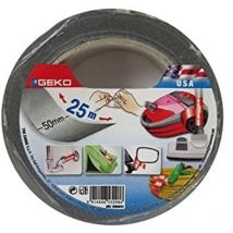 Adhésif toile 50mmx25m gris usa - Geko