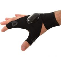 Geko G02930 - Guante de luz LED, color negro